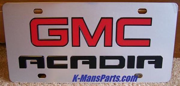GMC Acadia (red/black) S/S plate